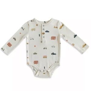 Pehr One Piece with Vehicle long sleeve rush hour organic cotton 6-12 months